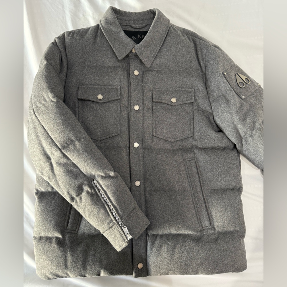 Moose Knuckles Gray wool Westmore Jacket